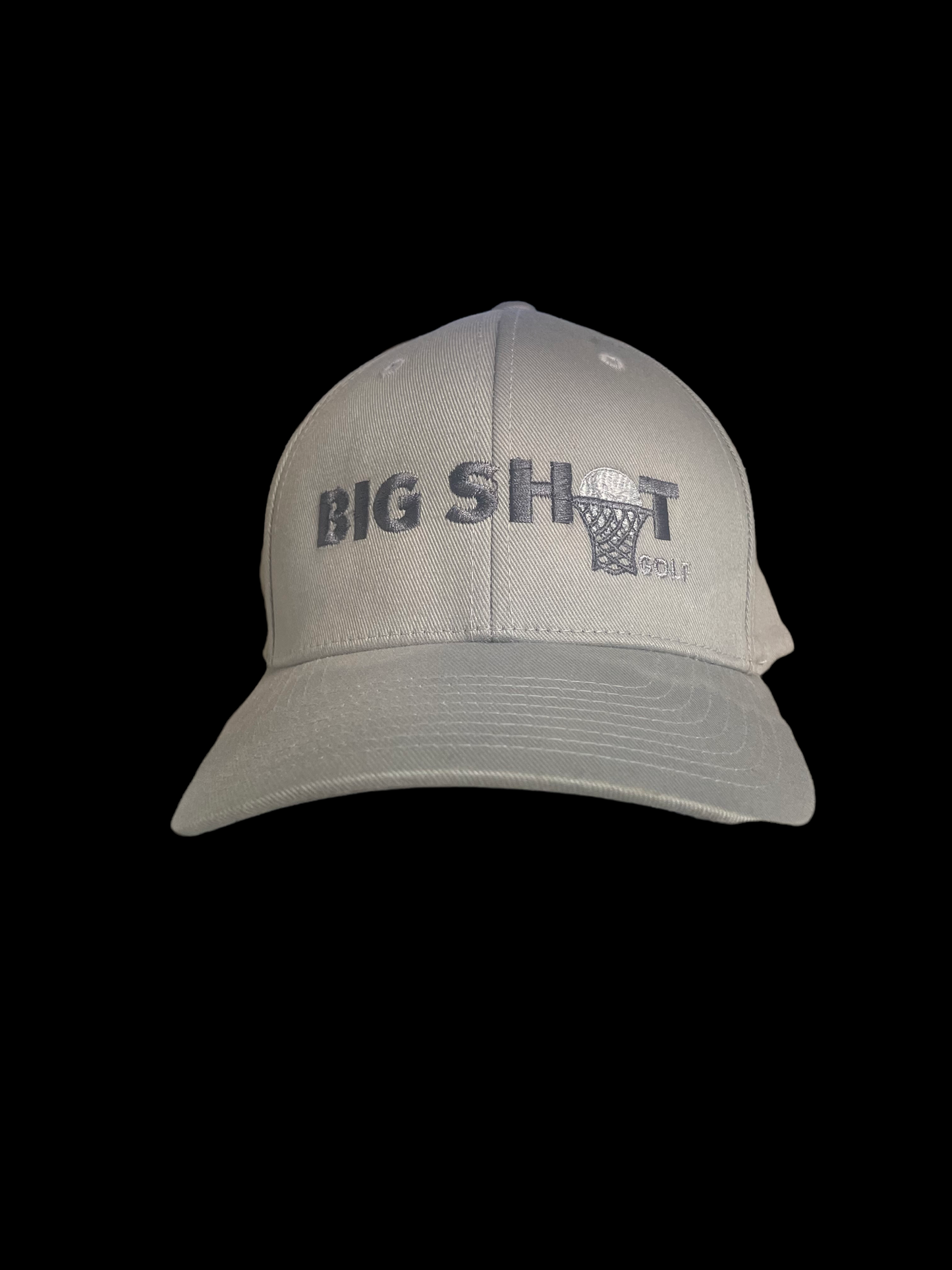 Grey Flexfit 6 Panel Cap