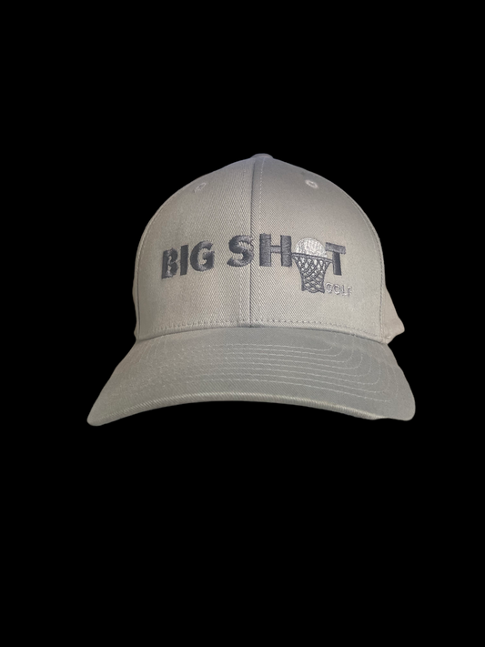 Grey Flexfit 6 Panel Cap