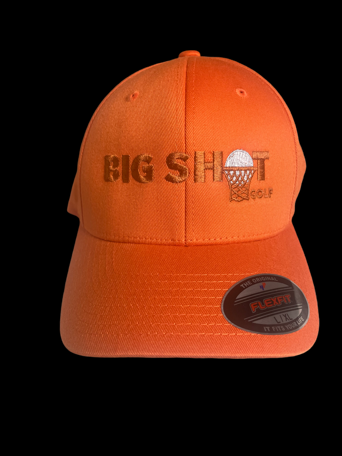 Orange Flexfit 6 Panel Cap