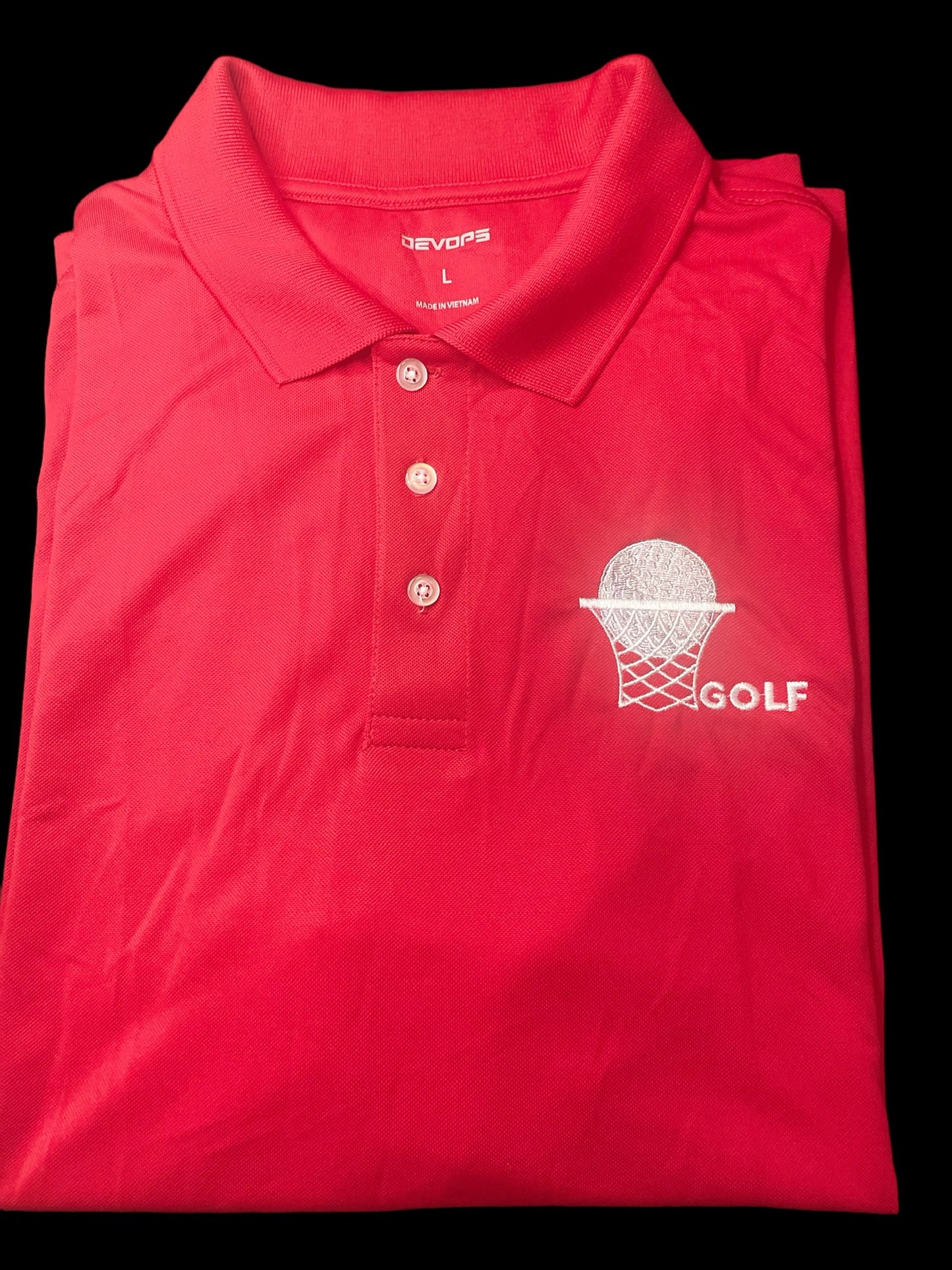 Crimson Red Performance Polo