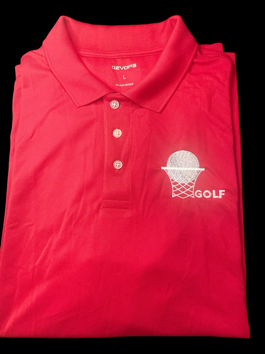 Crimson Red Performance Polo
